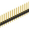 Pin header, 15 pole, pitch 2.54 mm, straight, black, SLLP113915G