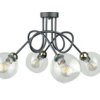 Lampa Sufitowa Nowoczesna 4Xe27 Evie Black/Gold
