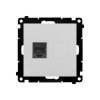 Gniazdo telefoniczne RJ12 Simon 55 aluminium mat