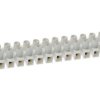 TERM STRIP 12MM LOW PROF 12 CIR WHT
