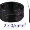 OMY kabel energetyczny 2x0.5mm 300V czarny