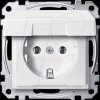 MEG2311-0419 Socket insert with hinged cover - System M, polar white