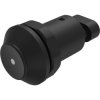 Outdoor switch, 1 pole, black, illuminated (red), 3 A/240 V, 30 mm, IP67, 09-RS.1203.0022.M000
