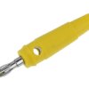 Wtyk banan 4mm żółty Amass 25.411.3
