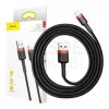 BASEUS Kabel USB 2.0 A / Lightning 8-pin (wtyk / wtyk) czarno-czerwony 1m