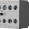 Auxiliary switch, 4 pole, 3 Form A (N/O) + 1 Form B (N/C), screw connection, 106112