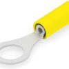 Insulated ring cable lug, 0.1-0.41 mm², AWG 26 to 22, 4.34 mm, M4, yellow, 323916