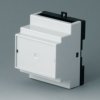 PPO/PC DIN rail enclosure, (L x W x H) 82 x 64 x 86 mm, light gray/black, B6503112