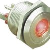 Przycisk wandaloodporny chwilowy Bulgin MPI001/28/RD, 1 x wył/(wł), IP66, 1 szt.