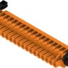 Socket header, 18 pole, pitch 5.08 mm, angled, orange, 1087410000