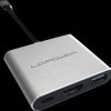 LC-HUB-C-MULTI-4-V2 USB 3.0 3-port hub, 1x USB-A, 1x USB-C, 1x HDMI