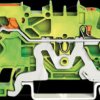 2102-5307 3-conductor ground terminal block, 2.5 mm², gn-yl