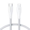Kabel USB-C/Lightning 1,2m 20W JAYROOM, Biały, Surpass Series S-CL020A1