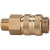 Quick-release coupling, L 38 mm, 35 bar, brass, for hose, 107493