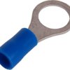 Końcówka kablowa izolowana oczkowa Cu M8 100szt niebieska