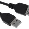Kabel USB Złącze A USB A Złącze B USB A dł. 5m Przewód USB USB 2.0 kolor: Czarny