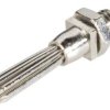 Wtyk bananowy Schnepp EBBST, O 4 mm, nakrętka zaciskająca, gwint M5, srebrne