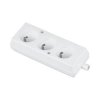 Gniazdo przenośne trzykrotne 16A 2P+Z 250V białe GN-370