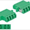 86539 Optical Fiber Coupler LC Quad/LC Quad female 2 pieces green