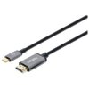 Manhattan 153591 USB-C to HDMI Cable, 4K@60Hz, 1m, Black, Male to Male, Three Y