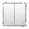 SIMON BASIC Wyłącznik łącznik podwójny krzyżowy do ramki biały BMW7/2.01/11