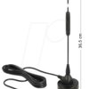 12412 DAB+ Antenna F Plug 0 dBi with magnetical stand fixed black