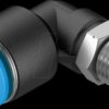 164981 Push-in fitting, L-shaped, with external hexagon, R1/4 <> dia. 1