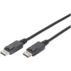 Digitus DB-340100-020-S DisplayPort Cable Black Round 2.00m Double Shielded