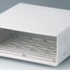 19 inch enclosure, 42 HP, (W x H x D) 260 x 98.5 x 250 mm, ABS, gray white, A0224070
