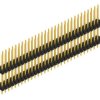Pin header, 62 pole, pitch 2.54 mm, straight, black, SL1414762G