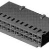Socket housing, 24 pole, pitch 2.54 mm, straight, black, 1-87977-0