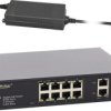 Gigabitowy switch PoE+ 12-portowy SFG108-90W do 8 kamer IP