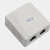 Gniazdo modularne natynkowe 2xRJ-45 kat.6 8p8c złącze Krone