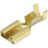 Uninsulated flat plug sleeve, 6.35 x 0.81 mm, 1.03 to 2.62 mm², AWG 17 to 13, brass, 336236-1
