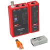 Tester kabli i przewodów sieciowych zakończonych wtykami RJ11 kat.3 RJ45 kat.5e BNC UT-681C
