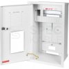 Rozdzielnica uniwersalna wnękowa licznikowa 1-fazowa plombowana 1+9mod 425x260x120mm IP30 biała RW-1-P-10 Karwasz