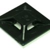 Mounting base, ABS, black, self-adhesive, (L x W x H) 19.1 x 19.1 x 4.6 mm, ABMM-AT-C0