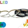 Taśma, pasek LED RGB (czerwony, zielony, niebieski) IP65 12V SMD 5050-300 LED 5M NEXTEC