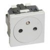 MOSAIC Gniazdo pojedyncze z uziemieniem IP31 płaskie zaciski automatyczne aluminium 278214L LEGRAND