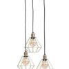 Lampa wisząca loftowa 3x E27 COMO GOLD