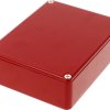 Aluminum die cast enclosure, (L x W x H) 119 x 94 x 38 mm, red, IP54, 1590BB2RD