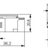 Telegärtner 100023227 Złącze AMJ Keystone CAT 6a 1 szt.
