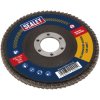 Sealey FD125120E Flap Disc Aluminium Oxide Ø125mm Ø22mm Bore 120Grit