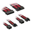 kabel Kolink Kolink Core Standard Braided Cable Extension Kit - Jet Black/Racing RedKolink Co CORESTANDARD-EK-BRD