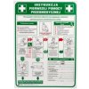 Tabliczka ostrzegawcza PCV /Instrukcja pierwszej pomocy przedmedycznej/ IB13/P
