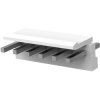 Pin header, 6 pole, pitch 3.96 mm, straight, natural, 1-1123723-6