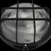 20300035 Ceiling light fixture, with protective cage, round, black