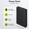 Powerbank bezprzewodowy magnetyczny 5V 10000mAh LiPo, kompatybilny z MagSafe czarny 70183