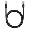 Kabel Ethernet Baseus High Speed Cat 5 Rj-45 1000Mb/S 1.5M Okrągły - Czarny