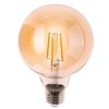 Żarówka LED LUMILED E27 Kula G95 4W zamiennik 40W 470LM 2000K Ciepła 360 Bursztynowa Filament Klasa E 3 Lata Gwarancji